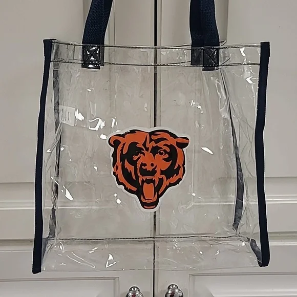Chicago Bears Clear Tote Bag - Picture 2 of 9